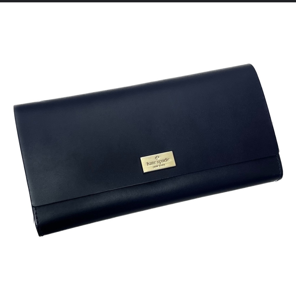 KATE SPADE LEATHER WALLET NAVY BLUE